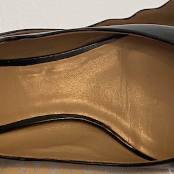 Scalloped Edge Chloe Flats - size 41 - Picture 2 of 7